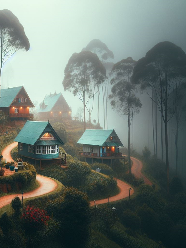 Misty morning at GG Holiday Resorts